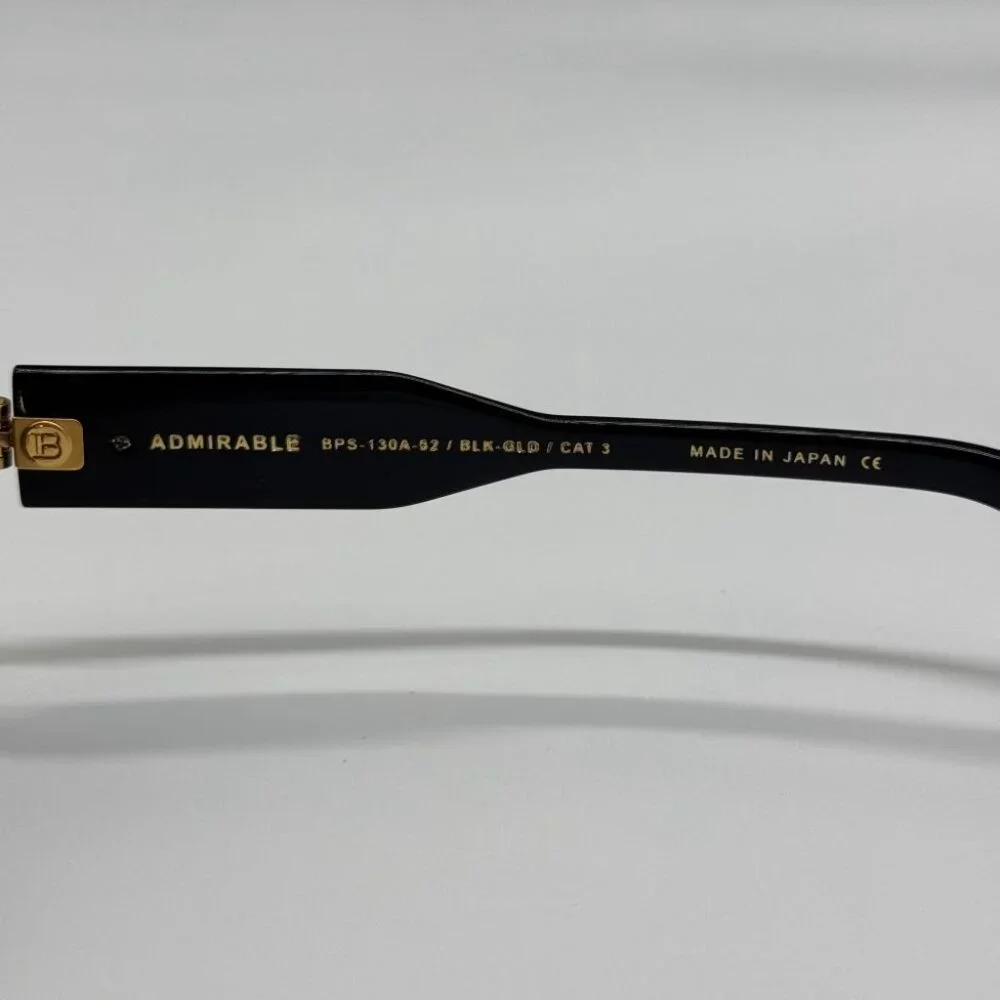 NEW BALMAIN ADMIRABLE UNISEX SUNGLASSES BALMAIN  BPS-130A BLACK - Picture 13 of 14